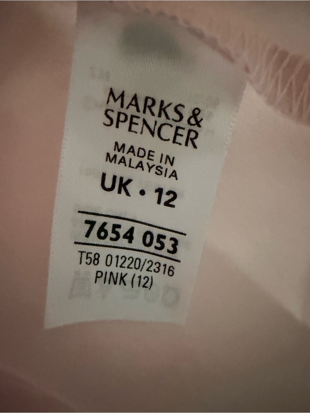 Marks & Spencer Pale Pink Short-Sleeve Floral Button-Up Blouse - Picture 5 of 9